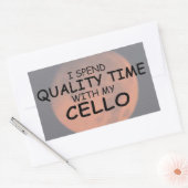 Kwaliteitstijd Cello Rechthoekige Sticker (Envelop)