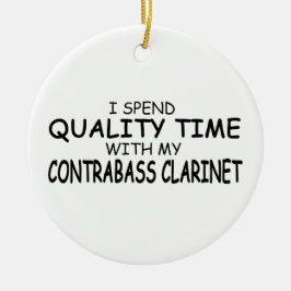 Kwaliteitstijd Contrabass Clarinet Keramisch Ornament