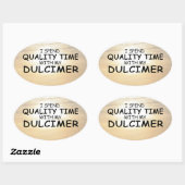 Kwaliteitstijd Dulcimer Oval Sticker (Vel)