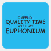 Kwaliteitstijd Euphonium Square Sticker (Voorkant)