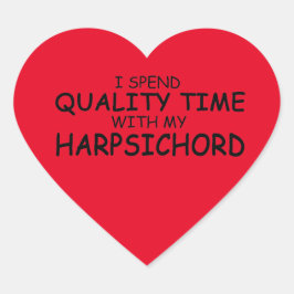 Kwaliteitstijd Harpsichord Heart Sticker