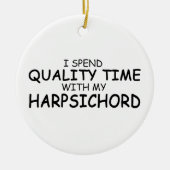 Kwaliteitstijd Harpsichord Keramisch Ornament (Voorkant)