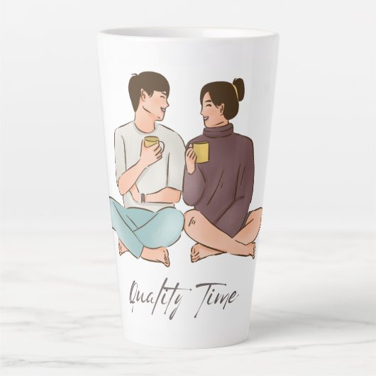 Kwaliteitstijd Latte Mok (Voorkant)