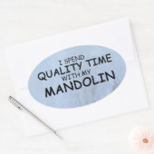Kwaliteitstijd Mandolin Oval Sticker (Envelop)