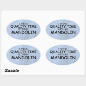Kwaliteitstijd Mandolin Oval Sticker (Vel)