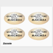 Kwaliteitstijd Marimba Oval Sticker (Vel)