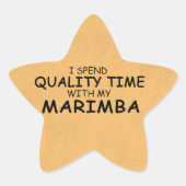 Kwaliteitstijd Marimba Star-Sticker Ster Sticker (Voorkant)