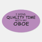 Kwaliteitstijd Obovale Sticker (Voorkant)