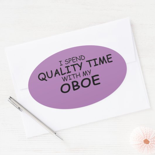 Kwaliteitstijd Obovale Sticker (Envelop)