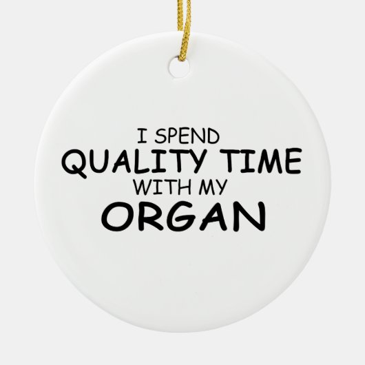 Kwaliteitstijd Orgaan Keramisch Ornament (Voorkant)