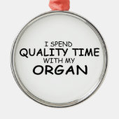 Kwaliteitstijd Orgaan Metalen Ornament (Voorkant)