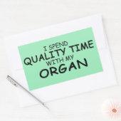 Kwaliteitstijd Organische rechthoekige Sticker (Envelop)