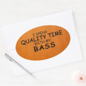 Kwaliteitstijd - Ovale Sticker (Envelop)