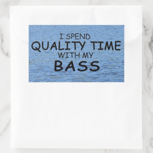 Kwaliteitstijd - Rechthoekige Sticker (Tas)