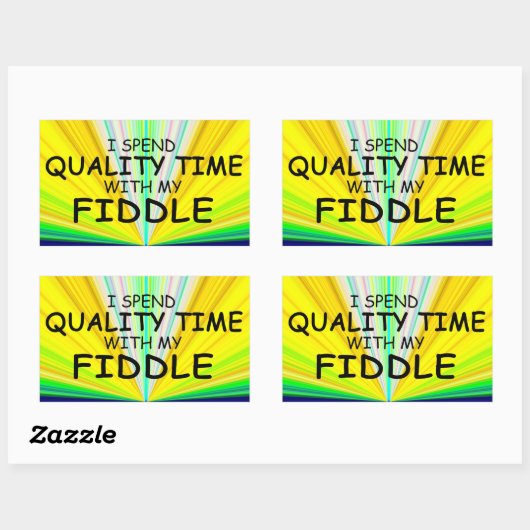 Kwaliteitstijd, rechthoekige Sticker (Vel)