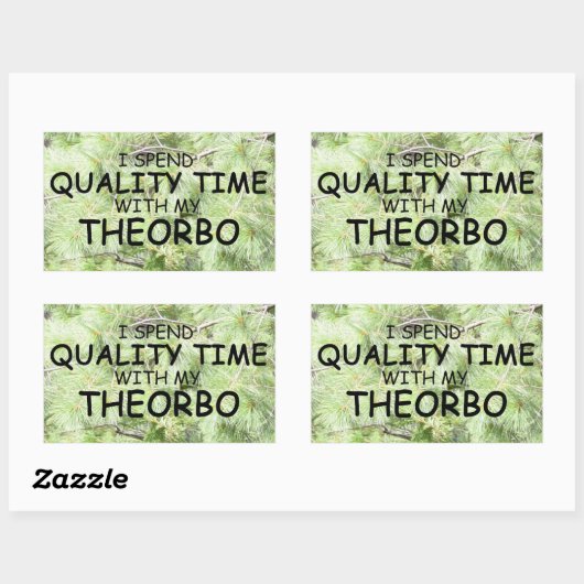 Kwaliteitstijd Theorbo Rechthoekige Sticker (Vel)