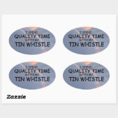 Kwaliteitstijd Tin Klokflesovaal Sticker (Vel)