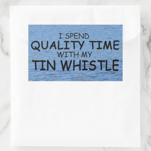 Kwaliteitstijd Tin Klokflits Rechthoekige Sticker (Tas)