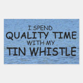 Kwaliteitstijd Tin Klokflits Rechthoekige Sticker (Voorkant)