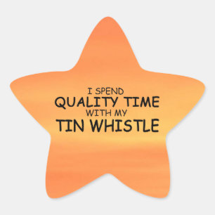 Kwaliteitstijd Tin Whistle Star-Sticker Ster Sticker