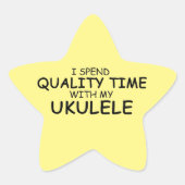 Kwaliteitstijd Ukulele Star-Sticker Ster Sticker (Voorkant)