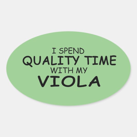 Kwaliteitstijd Viola Oval Sticker (Voorkant)