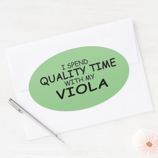 Kwaliteitstijd Viola Oval Sticker (Envelop)