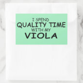 Kwaliteitstijd Viola Rechthoekige Sticker (Tas)