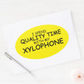 Kwaliteitstijd Xylophone Oval Sticker (Envelop)