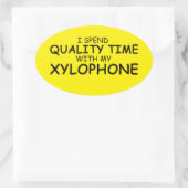 Kwaliteitstijd Xylophone Oval Sticker (Tas)