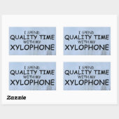 Kwaliteitstijd Xylophone Rechthoekige Sticker (Vel)