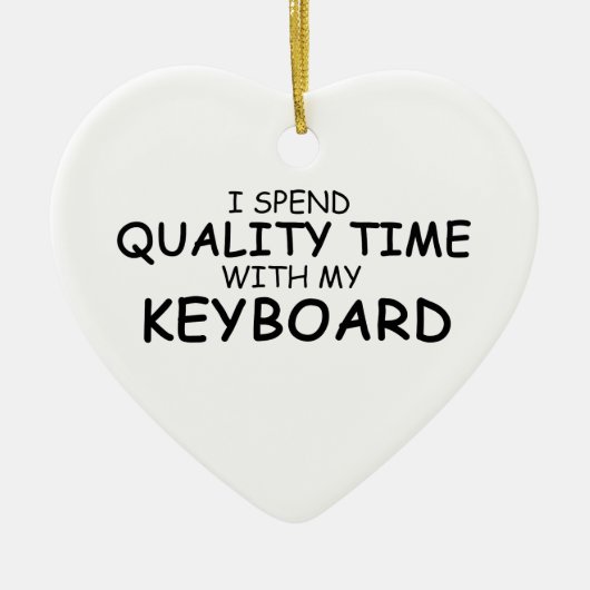 Kwaliteitstijdtoetsenbord Keramisch Ornament (Voorkant)