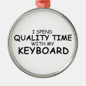 Kwaliteitstijdtoetsenbord Metalen Ornament (Voorkant)