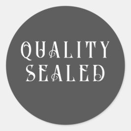 KWALITEITSVERZEGELD etiket voor verpakking