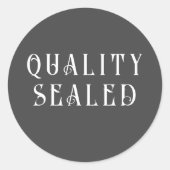 KWALITEITSVERZEGELD etiket voor verpakking (Voorkant)