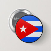 Kwaliteitsvlag Cuba Ronde Button 5,7 Cm (Voorkant /achterkant)