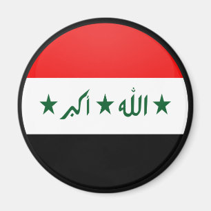 Kwaliteitsvlag Irak Cirkel Magneet