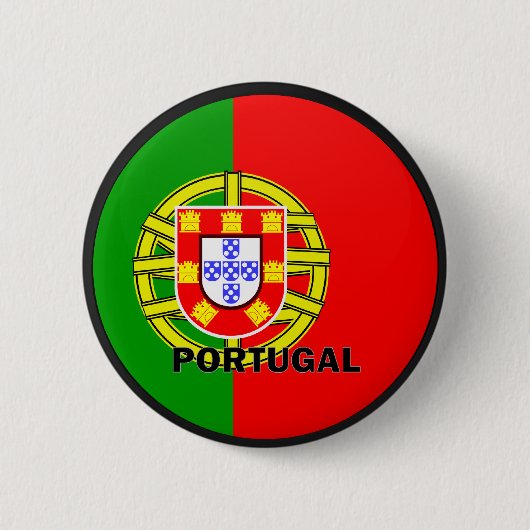 kwaliteitsvlag Portugal Roundel Ronde Button 5,7 Cm (Voorkant)