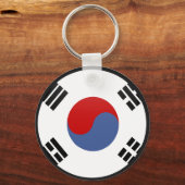 Kwaliteitsvlag Zuid-Korea Sleutelhanger (Voorkant)