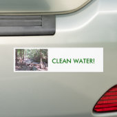 Kwaliteitswater is vrij van wrijving! bumpersticker (Op auto)