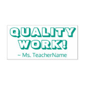 "KWALITEITSWERK!" Het sorteren Rubberzegel Zelfinktende Stempel (Design)