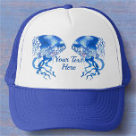 kwallen 0925 trucker pet<br><div class="desc">Het schilderen "Collectie van San Francisco Aquarium Jellyfish 0925" personaliseert op de productpagina of klikt de "Customize"knoop voor meer ontwerpopties en creëer een essentieel accessoire dat u nooit zult verlaten! Ontwerp gemaakt van mijn schilderij "San Francisco Aquarium Jellyfish 0925", waarin kwallen worden gevangen in een aquarium in San Francisco, Californië....</div>
