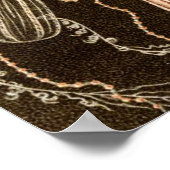  kwallen Antiek Jelly Fish Illustration Poster (Hoek)