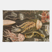  kwallen Antiek Jelly Fish Illustration Theedoek (Horizontaal)