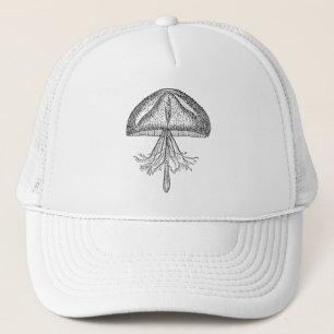 kwallen Antiek Jellyfish Sjabloon Trucker Pet