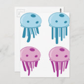 kwallen briefkaart (Voorkant / Achterkant)