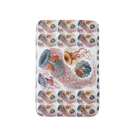  kwallen door Ernst Haeckel, Discomedusae Badmat (Voorkant Verticaal)