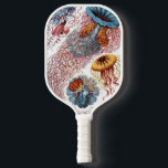 kwallen door Ernst Haeckel, Discomedusae Pickleball Paddle<br><div class="desc">illustratie van het biologie van het mariene leven van Ernst Haeckel. In de wateren van het zee zwemmen allerlei kleurrijke kwallen. Jonge vissen zijn waterdieren die vrij zwemmen met een parapluvormig lichaam en lange sleeptentakels. Ze zijn te vinden in alle oceanen en sommige in zoetwatermeren en rivieren.</div>