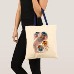 kwallen door Ernst Haeckel, Discomedusae Tote Bag<br><div class="desc">illustratie van het biologie van het mariene leven van Ernst Haeckel. In de wateren van het zee zwemmen allerlei kleurrijke kwallen. Jonge vissen zijn waterdieren die vrij zwemmen met een parapluvormig lichaam en lange sleeptentakels. Ze zijn te vinden in alle oceanen en sommige in zoetwatermeren en rivieren.</div>