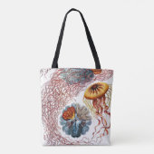  kwallen door Ernst Haeckel, Discomedusae Tote Bag (Achterkant)